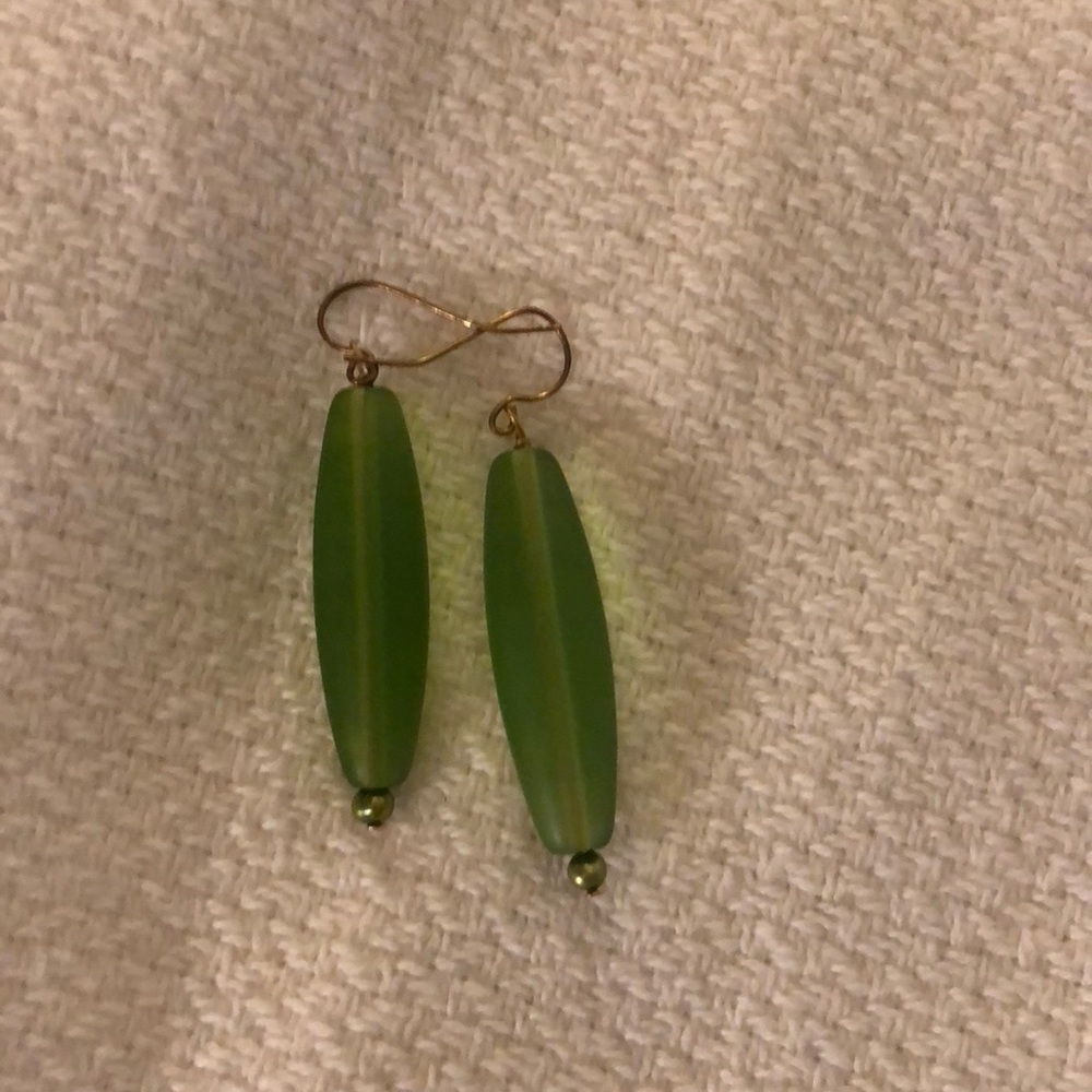 Cool green earrings